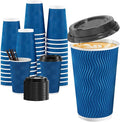 SIUQ 90 Pack 16 oz Disposable Coffee Cups by SIUQ