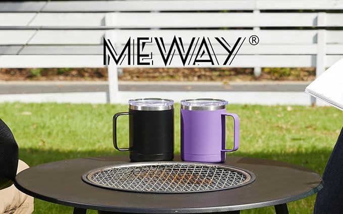 MEWAY 12oz Coffee Mug With Handle, Stainless Steel Insulated Travel Tumblers - Image 8