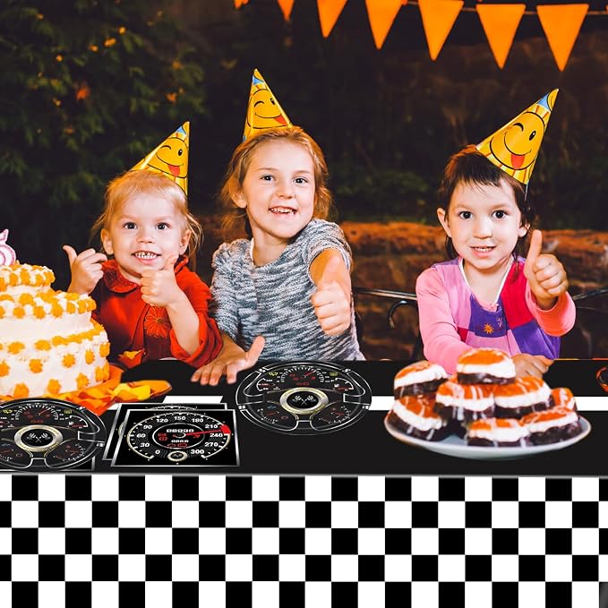 41Pcs Race Car Birthday Party Decorations, Start Your Engines Party Tableware - Image 7