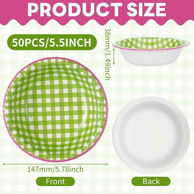 30 Pack Small Paper Bowls, 8oz Heavy-Duty Disposable Bowls, Heat Resistant - Image 2