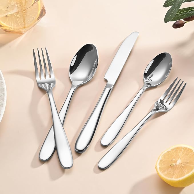 20-Piece Silverware Set, Flatware Set - Image 4