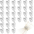 30 Pcs Gold Leaf Napkin Rings Set, Metal Napkin Ring Holders Buckles by FHUIEWRY