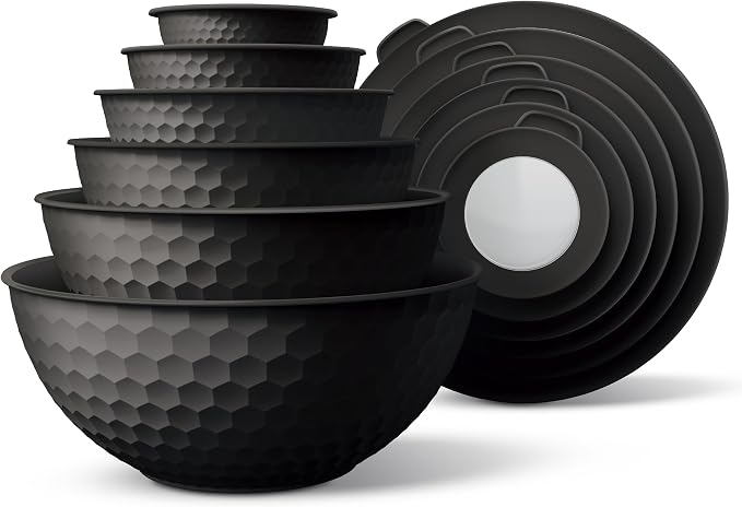 COOK WITH COLOR Mixing Bowls with Lids by CookwithColor
