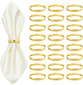 Gold Napkin Rings Bulk 100 Pack, Metal Napkin Rings by Unknown