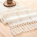 MLMW Ivory Table Runner 60 inches Boho Coffee Farmhouse Spring Easter Rustic by MLMW
