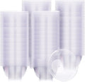 300 Packs 8.5 oz Clear Plastic Bowls Disposable Plastic Bowls for Parties Weddings Serving Container for Candy, Soup, Dessert, Salsa, Ice Cream, Popcorn, Chip