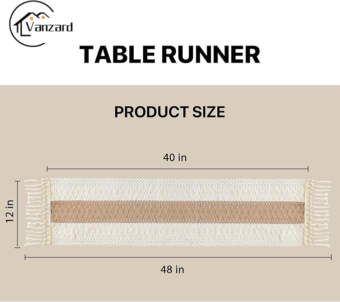 Boho Table Runner for Home Decor - Image 3
