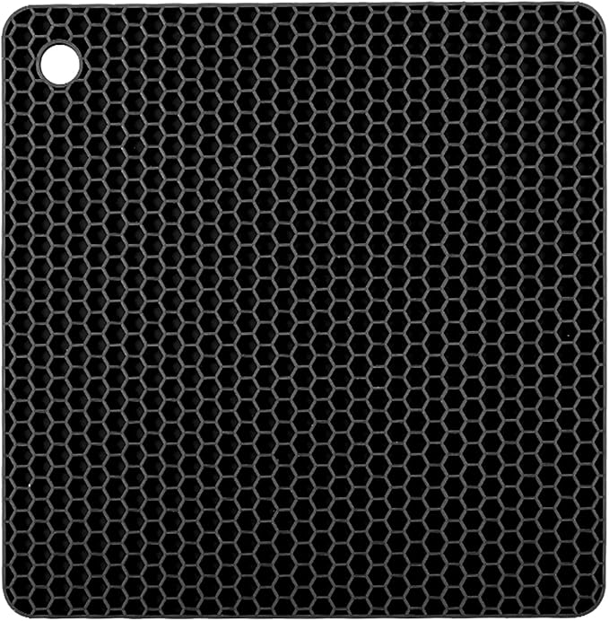 Silicone Non-Slip, Heat Resistant & Water-Trapping Trivet Mats by TENOC