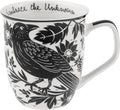 Karma Gifts 14 oz Black and White Boho Mug Raven by KarmaGifts