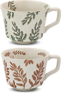 11 oz Ceramic Coffee Mug, Stoneware Teacup by LINVIA