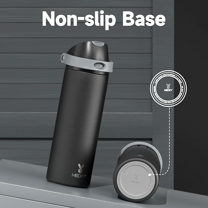 24 oz Insulated Water Bottle for Sports: Meoky Stainless Steel Water Bottle - Image 8