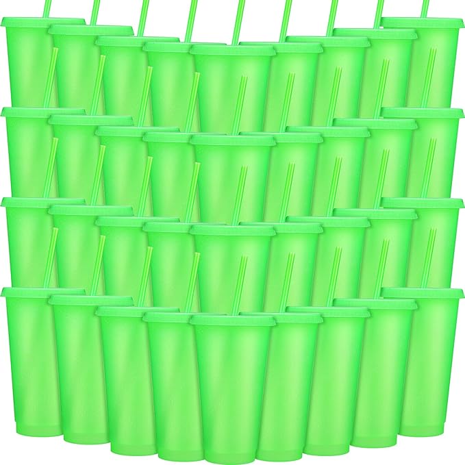 Honeydak 60 Pack Tumbler with Straw and Lid Bulk Cups by Honeydak