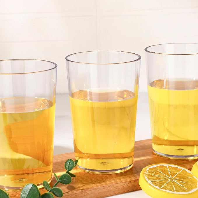 Meanplan 48 Pack Plastic Reusable Drinking Glasses Restaurant Grade 8 oz - Image 5