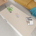 Leather Table Cover,1.8mm Thick,24x48 Inch Desk Cover,Large Desk Mat,Table Protector,Table Cover Protector,Office Desk Cover,Coffee Table Protector(Beige+Light Gray,24x48)