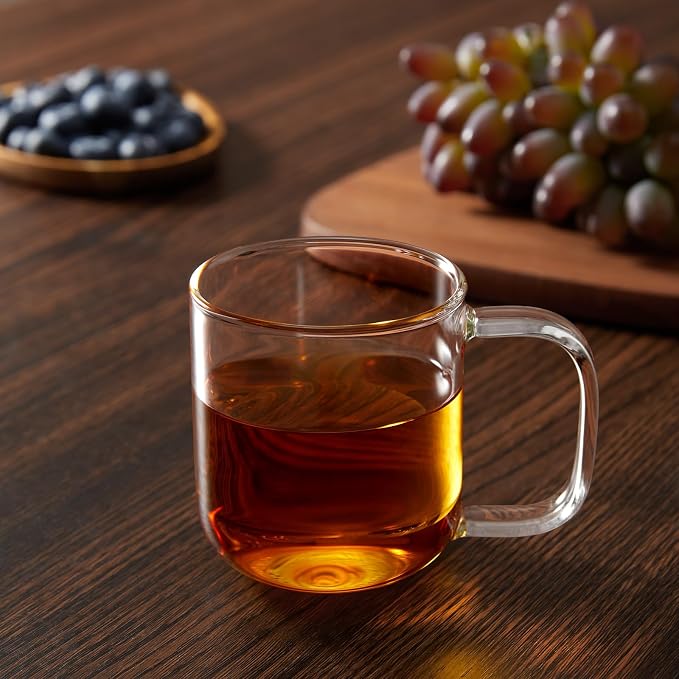 Glass Coffee Mugs, 8 oz iced coffee cups, Glass Mugs - Image 5