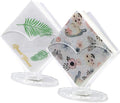 Cocktail Napkin Holder 2 Pack | Acrylic Clear Coffee Filter Holder, Modern by Gasgimos