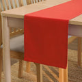 Encasa XO Table Runner, Cotton Canvas Dining Runner 13"x104" | Brick, 180 GSM by EncasaXO