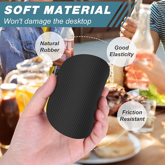 Coasters for Drinks, Kitchen Home Decor Housewarming Gift, Round 4 in - Image 6