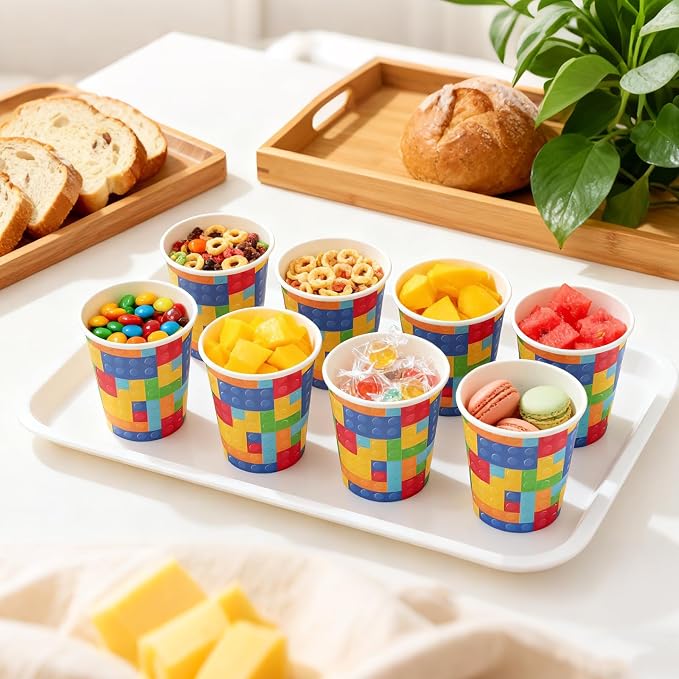 50 Pack 8 Oz Disposable Paper Coffee Cups, Disposable Paper Cups - Image 3