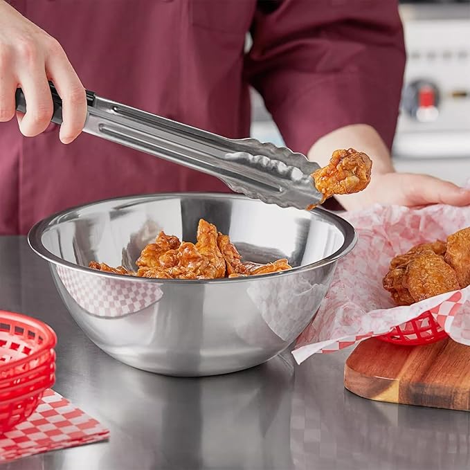 Stainless Steel 3 QT Mixing Bowl | Home & Commercial Quality | Flat Bottom | Cooking, Baking, Meal Prep [1PK]
