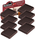 Non Slip Furniture Pads for Hardwood Floors -8 Pcs 3” Furniture Coasters Cups by Yelanon