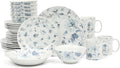 Martha Stewart Empress Bouquet 30 Piece Decorated Porcelain Chip and Scratch by MarthaStewart