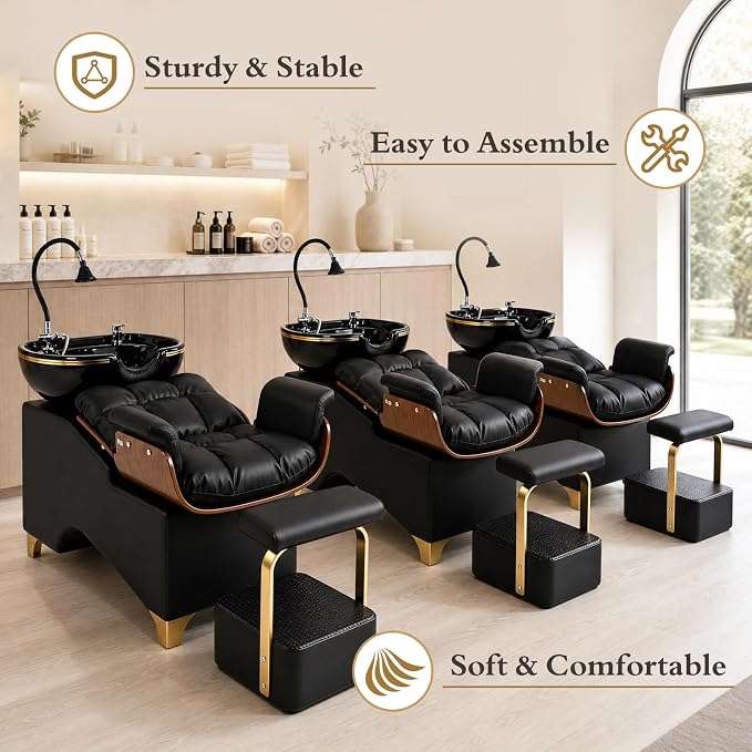 Shampoo Bowl and Chair Set of 3 - Image 8