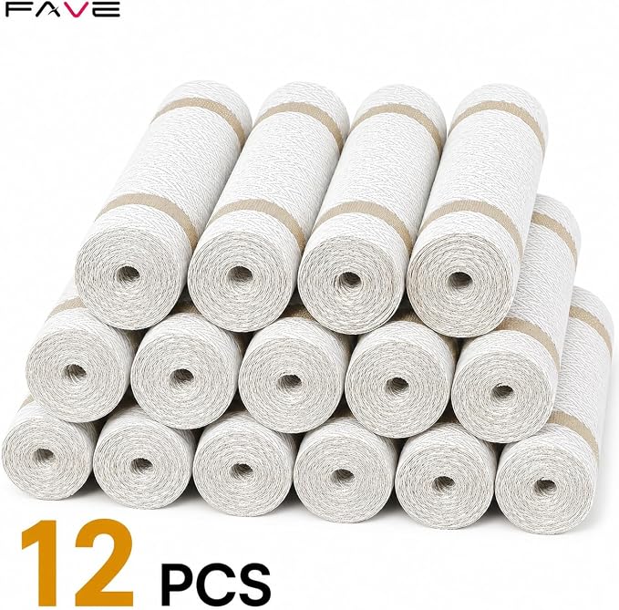 FAVE 12-Pack Woven Vinyl Table Runners, 120x12 Inch White - Image 2