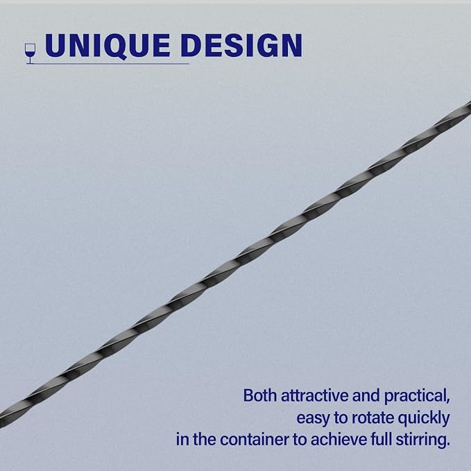 Bar Spoon Cocktail Mixing Stirrers, 12” - Image 4