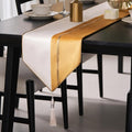 Avigers Table Runner 12 x 78 Inch, Tassels | Faux Silk double-layer accent by Avigers