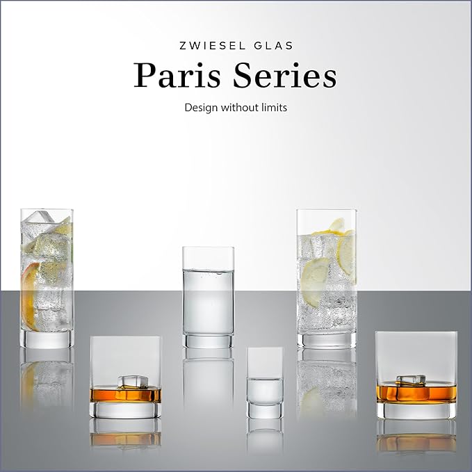 ZWIESEL GLAS Paris Whiskey Glass 13.5 Ounce (Set of 6), Bar Tumbler for Whiskey, Dishwasher-Safe Tritan Crystal Glasses, Made in Germany