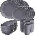 Quatish 24 Piece Plates and Bowls Sets by Quatish