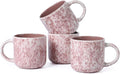 MONITO 12 OZ Coffee Mugs Set of 4, Ceramic Coffee Mugs, Modern Coffee Mugs Set by MONITO