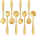 Maitys 16 Pcs Gold Flower Coffee Spoons by Maitys