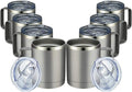 MEWAY 12oz Coffee Mug With Handle 8 Pack Bulk, Stainless Steel Insulated Travel by MEWAY