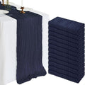 12 Pack 10Ft Navy Blue Cheesecloth Table Runner 23 x 120 Inch | Gauze Rustic by CKIKU