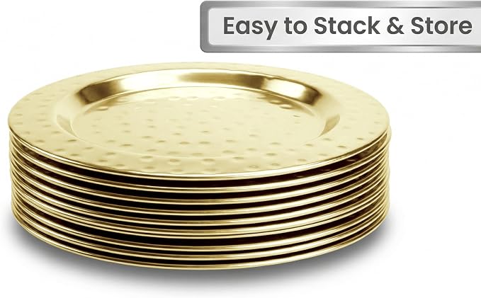 Hammered Stainless Steel Coasters Set of 4 – Anti-Slip Base, Durable & Reusable - Image 5