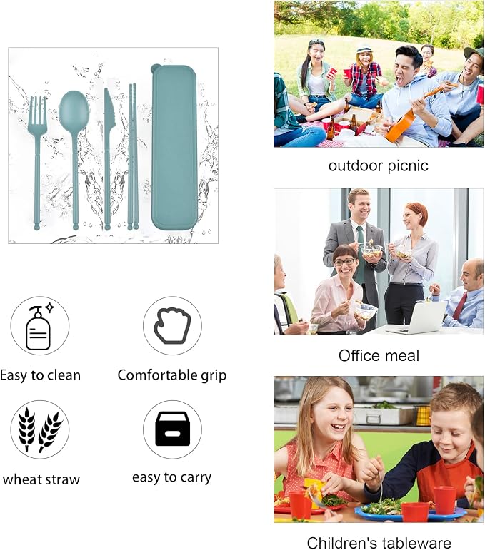 Travel Utensils, Reusable Utensils Set - Image 5