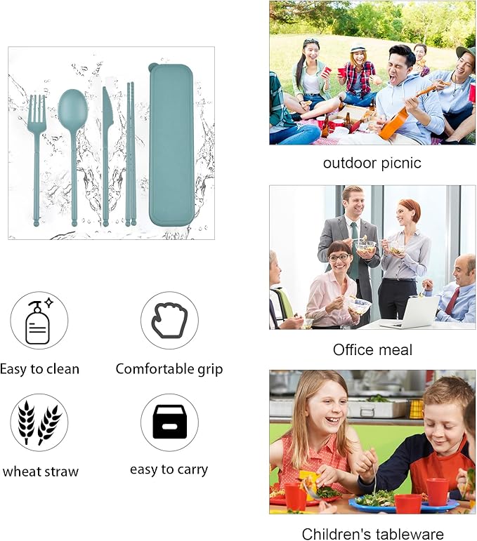Camping Utensils Set, Reusable Utensils Set - Image 4