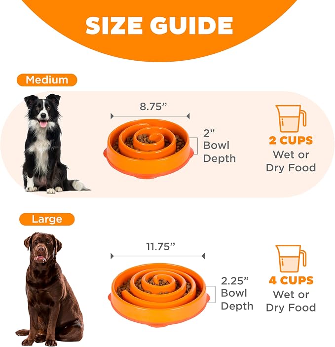 Outward Hound Fun Feeder Slo Bowl – Medium 2‑Cup Capacity, Slow Feeding - Image 5