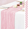 15 Pack Pink Table Runner 17 x 108inch Cheesecloth Table Runner Boho Gauze by Lumaycens