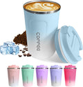 SPLMIFA Travel Coffee Mugs Leak-Proof, Reusable Coffee Cups by SPLMIFA