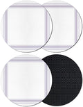 Minimalist Grid Coasters Set of 4, Absorbent Coasters by Unknown