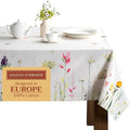 Maison d' Hermine Table Cloth Rectangle Table 100% Cotton 70 x 108 Inches Tablecloth Reusable Decorative for Dining Room Farmhouse Home Valentines Day Decorations Spring Summer - Botanical Fresh