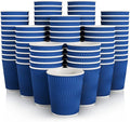 JollyPack Disposable Paper Coffee Cups, 8 oz, 120 Pack, Insulated Ripple Wall by JollyPack