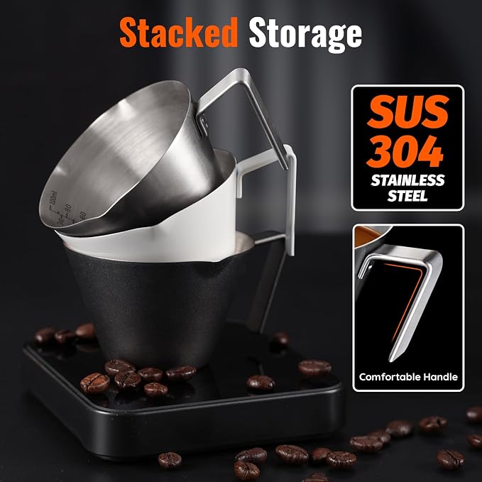 YARRAMATE Stainless Steel Espresso Shot Cup, 3.4oz | Heat Insulated Grip - Image 5