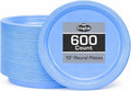 Hanna K. Signature Light Blue Plastic Plates 10 Inch 600 Count – Heavy Duty by HannaKSignature