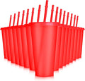 Hxezoc 16 Pieces Reusable Cups by Hxezoc