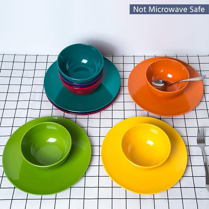KX-WARE Melamine Bowls set - 28oz 6inch 100% Melamine Cereal/Soup/Salad Bowls - Image 4