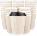 Promora 12 oz Natural Cream Disposable Coffee Cups by Promora